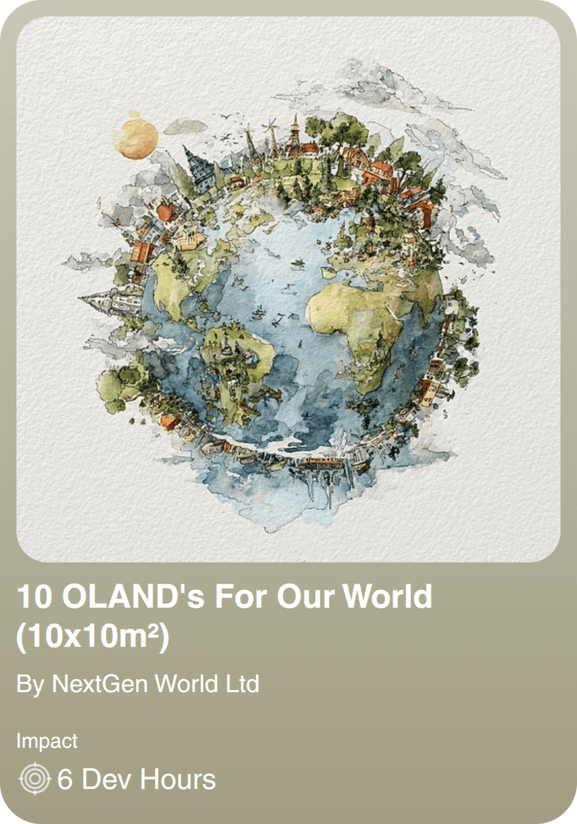 5 OLAND's For Our World (5 x 5m²)